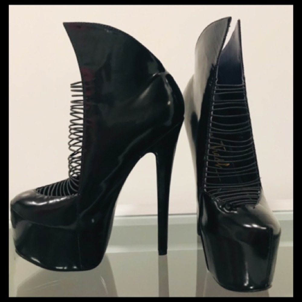 London Trash Crime  Goth/ Steampunk Heels - Picture 3 of 8